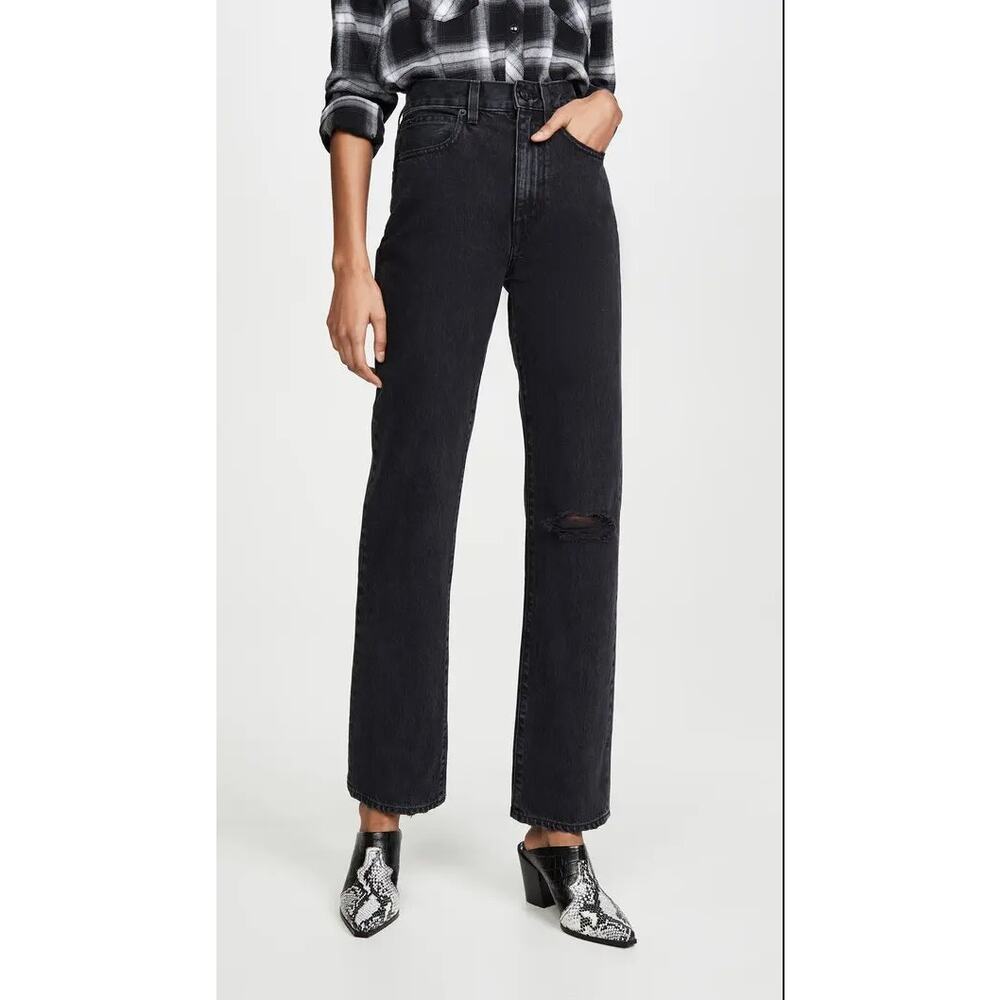 SLVRLAKE | London Jeans in Long Gone Black Wash 23